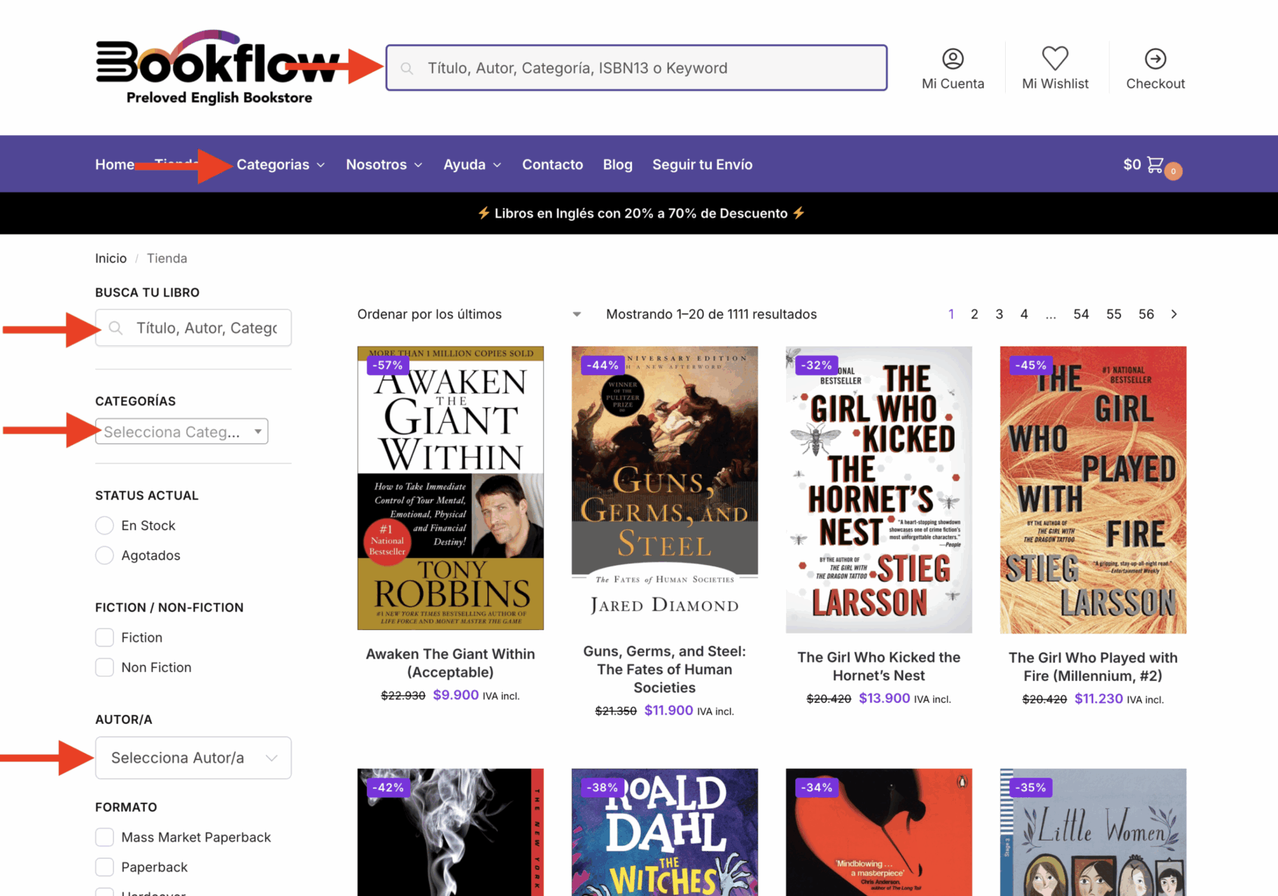 Book Search en Bookflow
