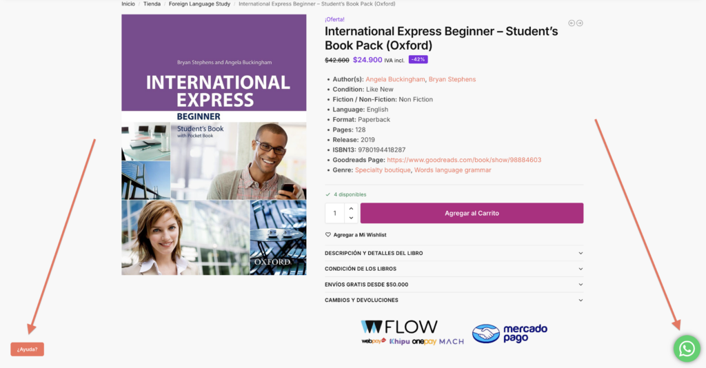 libros de inglés chile - libreria Bookflow